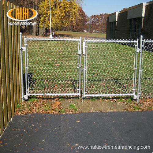 Galvanized 36 inch chain link diamond mesh gate